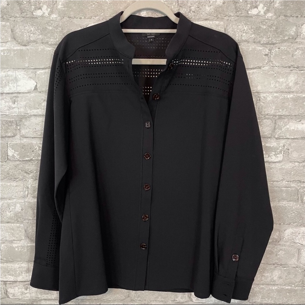 Worth New York Wool Cutout Blouse